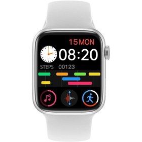 Resim Hiking Wh7 44mm Akıllı Saat Gümüş Ios Android Uyumlu 