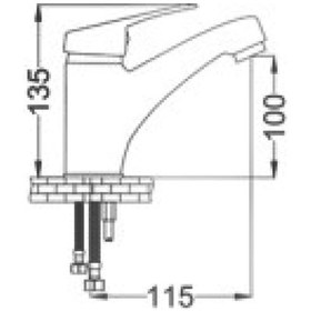 Resim Gms Narin Mix Yüksek Tip Lavabo Musluk Bataryası Nrn203 