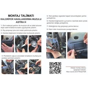 Resim Opel Astra H Kalorifer Havalandırma Muzulu Izgara Perdesi Sol 
