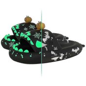 Resim Kadın Erkek Işıltılı Köpekbalığı Terlikleri Cadılar Bayramı Balkabağı Terlikleri Noel Yaratıcı Hediyeler Ev Ayakkabıları Noel Unisex İç Mekan Ev Terlikleri Newway Siyah 