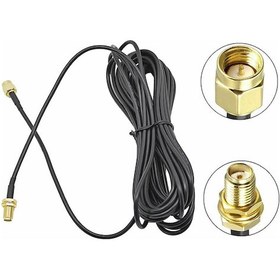 Resim Alkatronik-Rg174 Rp Sma Erkek Dişi 5M Kablo Altın Kaplama Rf Uzatma Wifi 3G 