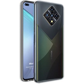 Resim Infinix Zero 8 Kılıf Transparent Soft Beyaz 