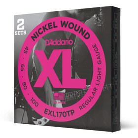 Resim D'Addario EXL170TP XL Nickel Serisi Bas Gitar Tel Seti (Regular Light - 45-100 - Long Scale) 