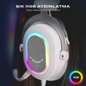 Resim Fifine Ampligame H6 Mikrofonlu Oyuncu Kulaklık - Bilgisayar Kulaklık - 7.1 Rgb Yayıncı Kulaklık 