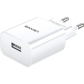 Resim Usams Us-cc075 T18 2.1a Tek Usb Seyahat Şarj Cihazı, Ab Tak Beyaz 