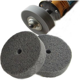 Resim Fiber Parlatma Tekerleği Aşındırıcı Lehçe 800 Kum Metal Taşlama Polisaj Skoch 