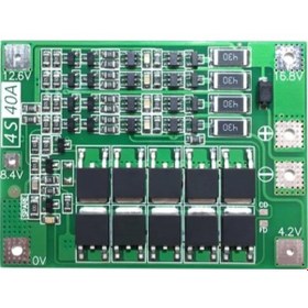 Resim BMS Devre 4S 40A 18650 Lityum Pil Şarj Koruma Devresi (Balanslı) 