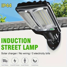 Resim 1/2/4/6/8 adet 78LED İndüksiyon Sokak Lambası, ABS Malzeme, Uzaktan Kumandalı Yüksek Güç, 3 Fonksiyon Modu, Karanlıkta Otomatik Aydınlatma, IP44 Yüksek Güç Dış Mekan Yarı-Dereceli Kurulum, Yollar, Avlular, Cepheler için Uygun 