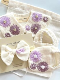 Resim LAVENDER BABY BLOOM YAKA & PATİK SETİ - 6-12 AY 