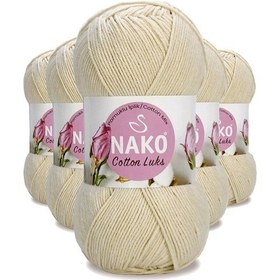 Resim 5 Adet Cotton Lüks Yelek Tunik Kazak Bluz Hırka İpi Yünü Açık Bej 97543 
