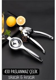 Resim Limon Sıkacağı Paslanmaz Çelik Altın - Mavi 