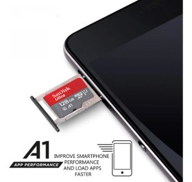 Resim Sandisk A1 Izleme Kaydedici Sd Kart Yüksek Hızlı Cep Telefonu Tf Kart Hafıza Kartı, Kapasite: 256GB-100M / S 