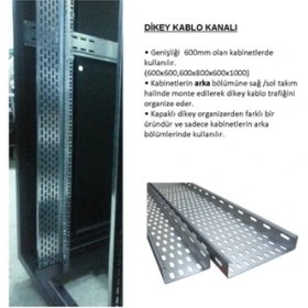 Resim Grifin Soft 42U Dikey Kablo Kanalı Sağ-Sol Tk 