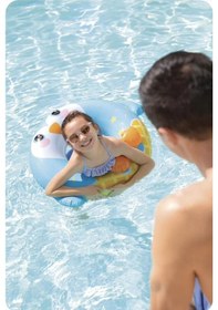 Resim Intex + 8 Yaş Sevimli Hayvanlar Figürlü Çocuk Simit Şişme Havuz Ve Deniz Yüzme Simidi M-59266 