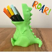 Resim Tatlı Dinazor Kalemlik Kalem Tutucu Çok Renkli 