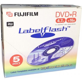 Resim Printable Kutu DVD +R Labelflash 4.7gb 120 Min 5 Adet 