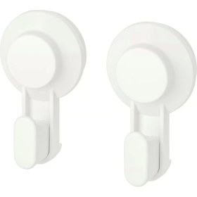 Resim Vantuzlu Kanca, Beyaz (2'li Paket) 