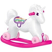 Resim Dolu Unicorn Sallanan Tekerlekli At 2509 