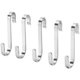 Resim IKEA 5li Metal Kanca Meridyendukkan Kanca, Paslanmaz Çelik 6 Cm 