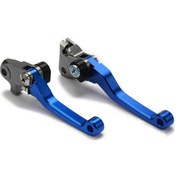 Resim Cloudstore Jfg Racıng Dirt Bike Katlanır Debriyaj Fren Kolları Mavi Yz125 Yz250 Yz250f 