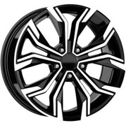 Resim EMR-W7618-01 6.5.x16-4x100 ET35 67.1 Deep Black Diamond Gloss Jant (4 Adet) 