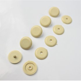 Resim İDEAL OTOMOTİV 5li Set- Krem Renk Emniyet Kemeri Klipsi Düğmesi Stop Düğme Toka 