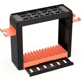 Resim Xuweiwei Dobe Fomıs Electronıcs Nintendo Switch 2 Uyumlu Siyah Ve Turuncu Oyun Saklama Kulesi Stand Diski Tutucu Kontrolcu Organizatoru 