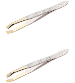 Resim Solingen Cımbız Düz 2 Adet Gold Renk Ağız 