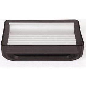 Resim Primanova Şeffaf Siyah Toskana Katı Sabunluk m-sa02-25 