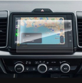 Resim Yeni Honda City Uyumlu 8 Inç Navigasyon Temperli Nano Ekran Filmi (519315756) 