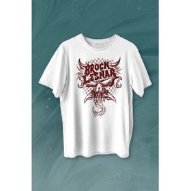 Resim Kendim Seçtim Brock Lesnar Logo Wwe Ufc Amerikan Güreşi Spor Baskılı Tişört T-Shirt 