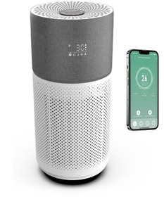 Resim Xenon Smart Akıllı Hava Temizleyici 70 M2 Wi-fi Mobil App Air Purifier Cadr 550m³ Karbon Hepa Filtre X7420 Gri 