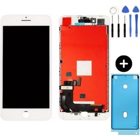 Resim Apple Uyumlu iPhone 8 Lcd Ekran Dokunmatik Beyaz + Montaj Seti 