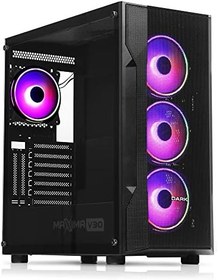 Resim TREND Dark DKCHMAXV30 MAXIMA V30, 3x12cm, 1x12cm ARGB Fan, 2xUSB3.0, 1xType-C, Oyuncu Kasası 