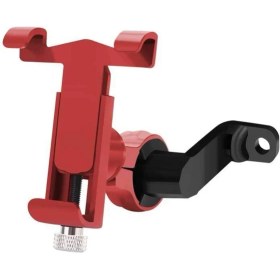Resim ZHKJ Shop Elektrikli Otomobil / Motosiklet Için 360 Derece Dönebilen Alüminyum Alaşım Telefon Braketi, 50-100MM Cihaz Için Uygun (Kırmızı)(Yurt Dışından) 