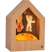 Resim Woody Light Woodykids Story Çocuk Masa Lambası 4805-3 Uzay 