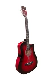 Resim Banupo MG1RB Red Black Klasik Gitar Başlangıç Seti (Gitar + Kılıf + Akort Aleti + Gitar Standı + Ask 