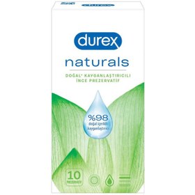Resim Durex Naturals Kayganlaştırıcılı İnce Prezervatif 10'lu 