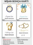 Resim Genel Markalar Nişan Bohçası Kartları, Gelin Çeyiz Bohça Kartı, Bohça Kartı 18 Adet 7x10 Cm Kart 