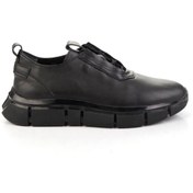 Resim Bambi Siyah Hakiki Deri Erkek Sneaker E01958178003 