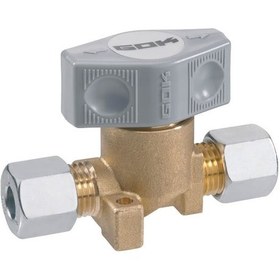 Resim Gok Cf8 8mm Karavan Tekli Gaz Vanası Bakır - Gri 