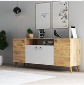 Resim Tanmob Azra Konsol Çam - Beyaz - Ksl0203 