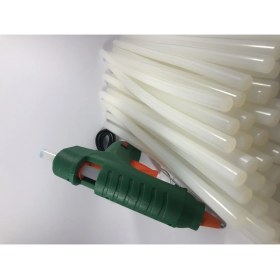 Resim Sıcak Silikon Mum Tabancası Anahtarlı 30W ve 35 Adet Kalın Silikon Mum 