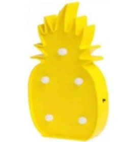 Resim Led Işıklı Ananas Gece Lambası Dekoratif Led Aydınlatma Çok Renkli 