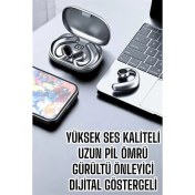 Resim Techno Stock Bluetooth Kulaklık Küpe Görünümlü Yüksek Ses Kaliteli Gamer Kulaklık 