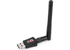 Resim Coverzone Wifi Adaptörü 300MBPS 802.11N/G/B Usb2.0 Masaüstü Dizüstü Pc Için Windows Mac Linux Için ZR93 
