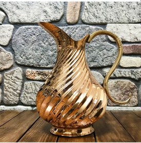 Resim Çeşm-i Bülbül Bakır Sürahi 