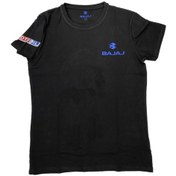 Resim Bajaj Siyah Erkek T-Shirt % 100 Pamuk 