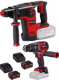 Resim Einhell TP-HD 18/26 Li Bl Akülü Pnömatik Matkap + TP-CD 18/70 Li-i Bl Matkap 2x4.0AH Akülü Kömürsüz Set 