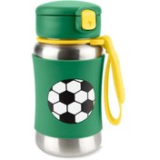 Resim Nessiworld Skip Hop Zoo Pipetli Paslanmaz Çelik Suluk 350 ml Futbol 